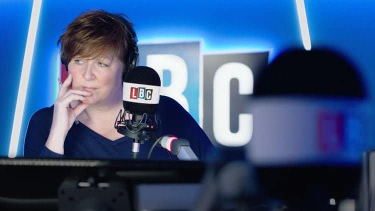 shelagh forarty in the lbc studio