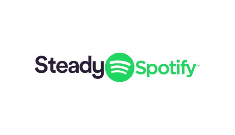 steady and spotify logos