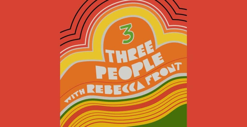 three people with rebecca front