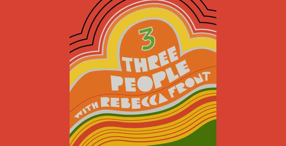 three people with rebecca front