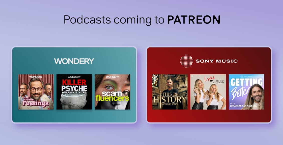 podcasts coming to patreon