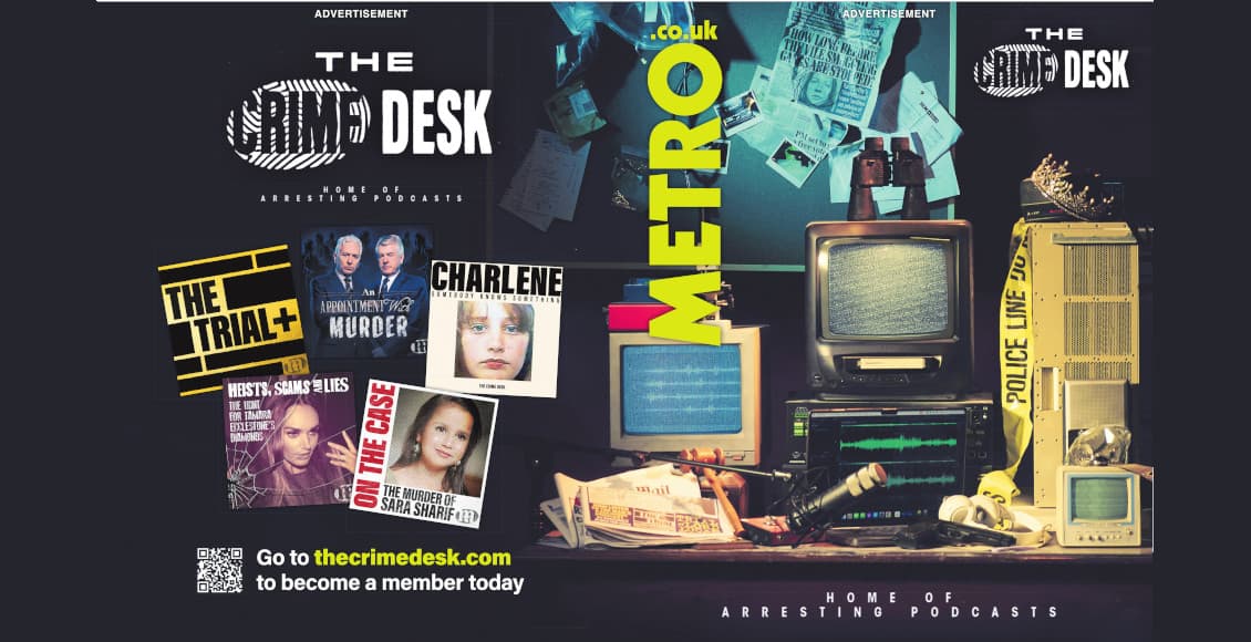 the crime desk wrap in metro newspaper