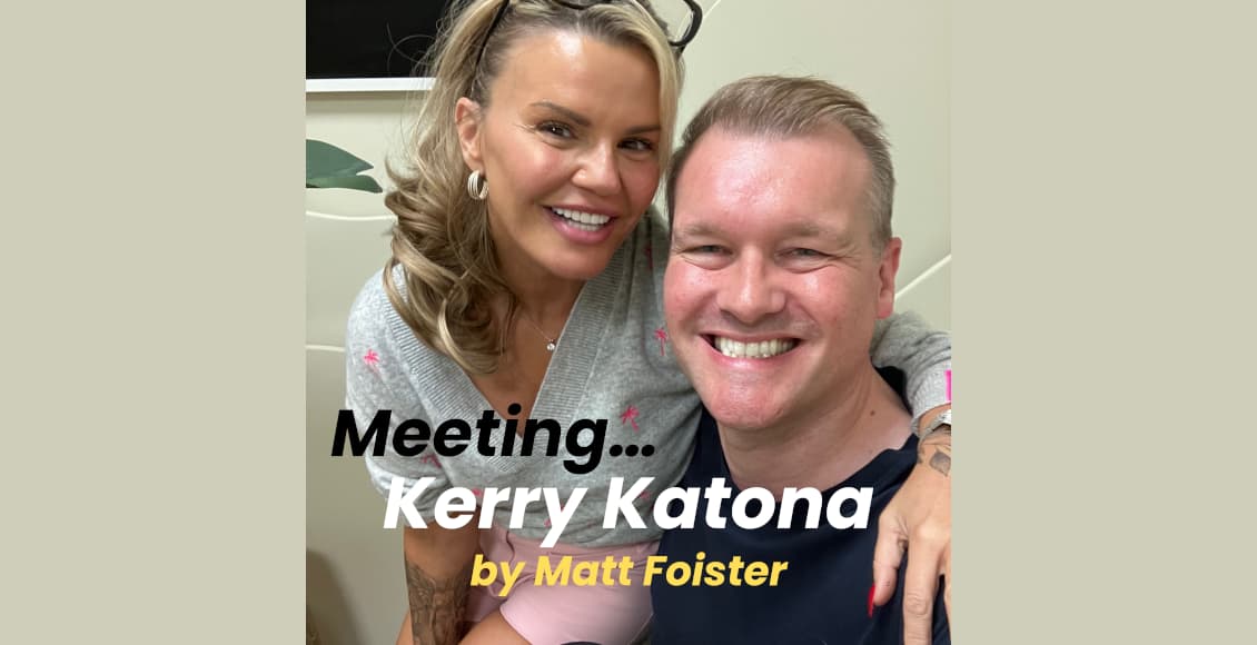meeting kerry katona with matt foister
