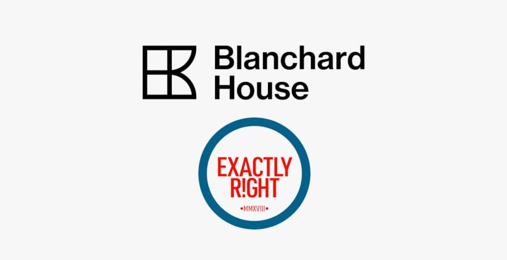 blanchard house and exactly right media logos