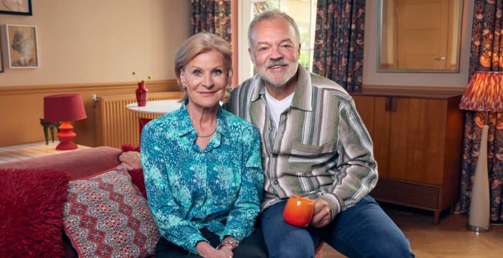 graham norton and maria mcerlane wanging on