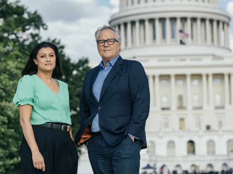 Anushka Asthana and Matt Frei