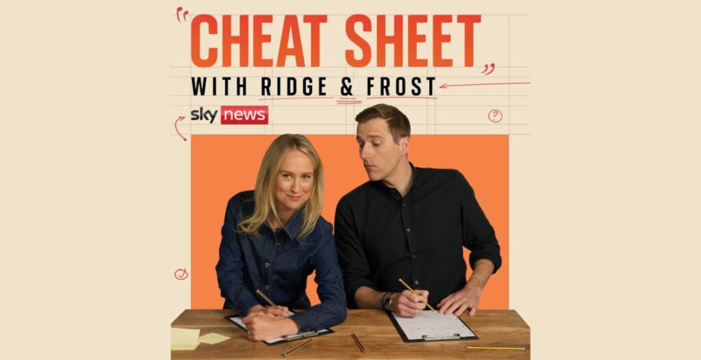 cheat sheet with ridge and frost