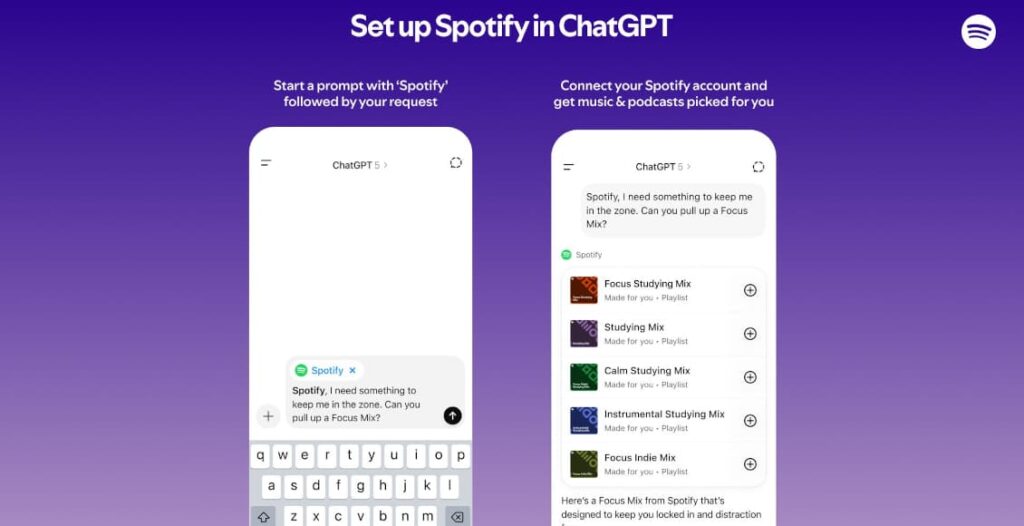 spotify chatgpt intergration