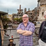 bob iger with dominic sandbrook and tom holland