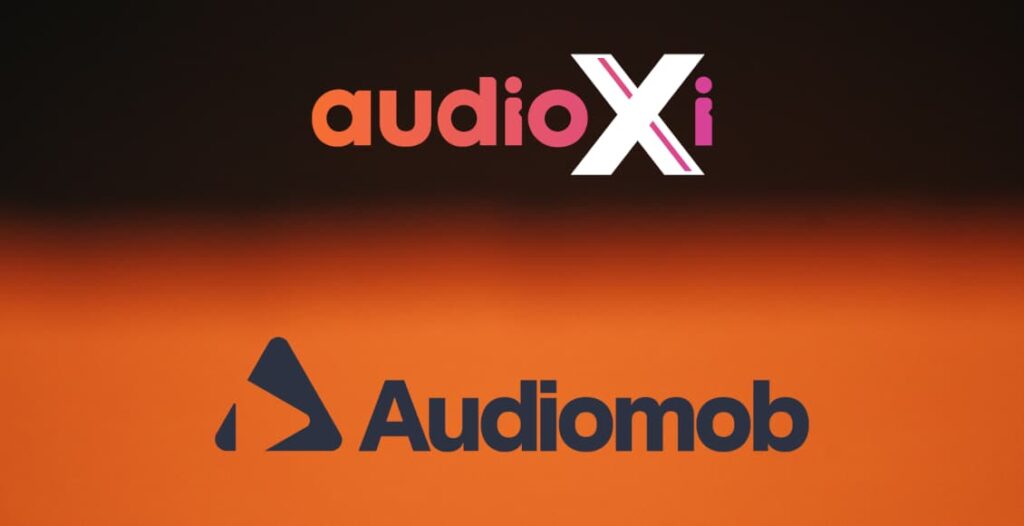audioxi and audiomob logos