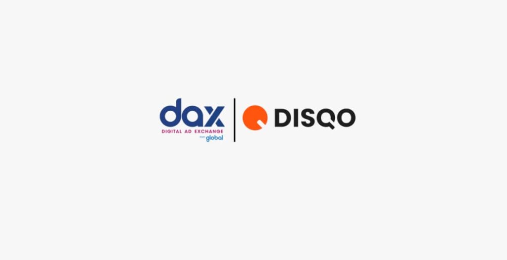 dax us and disqo logos