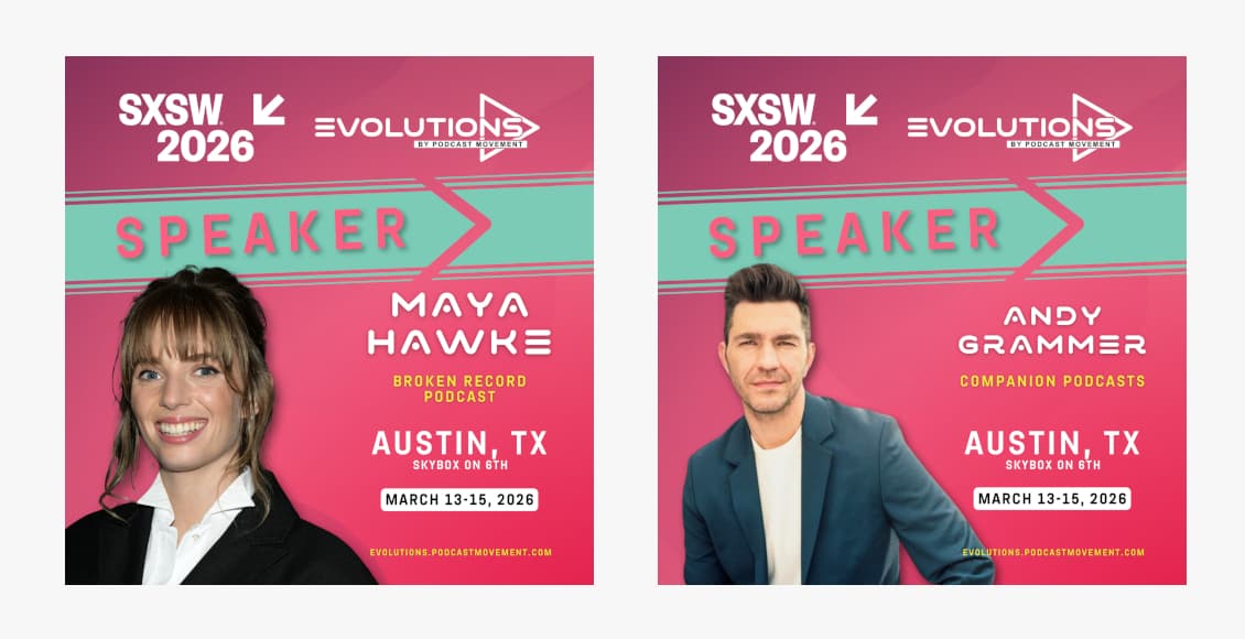 maya hawke, andy grammer at podcast movement evolutions