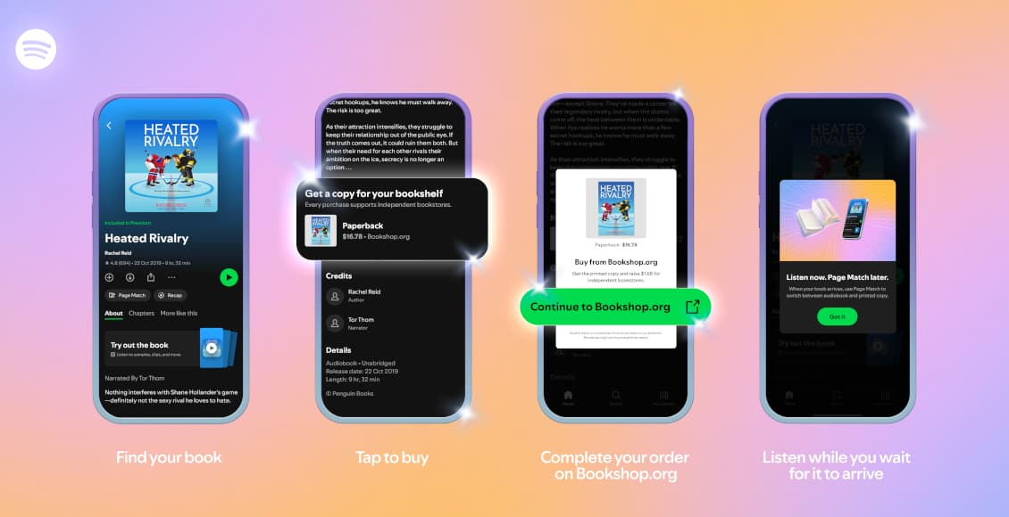 spotify physical books product