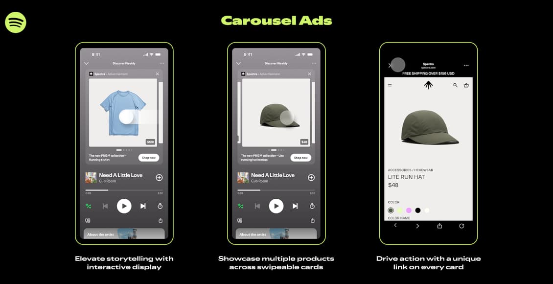 spotify carousel ads