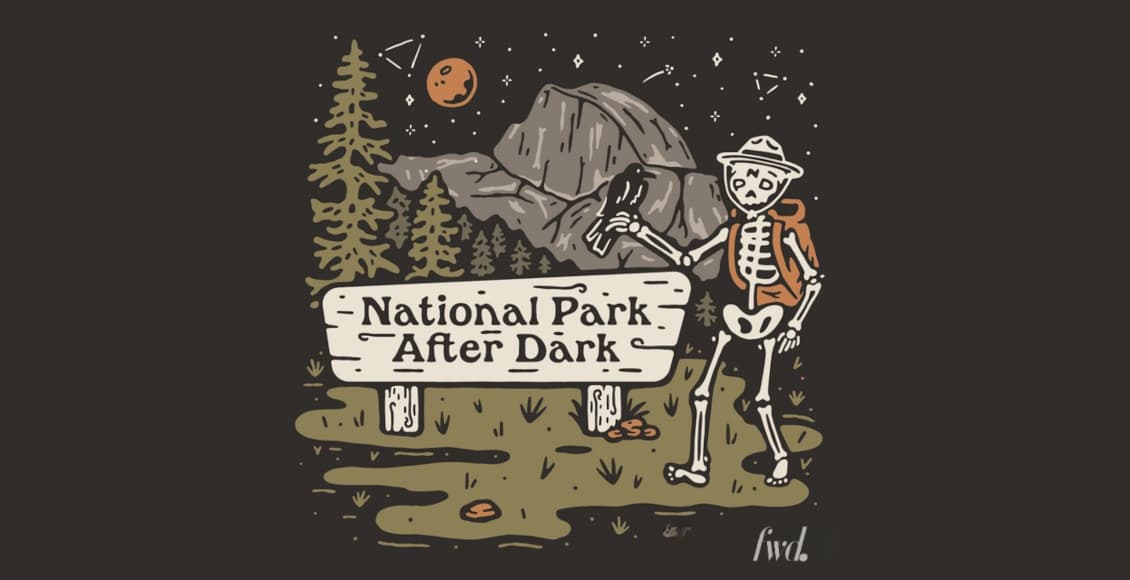 national park after dark
