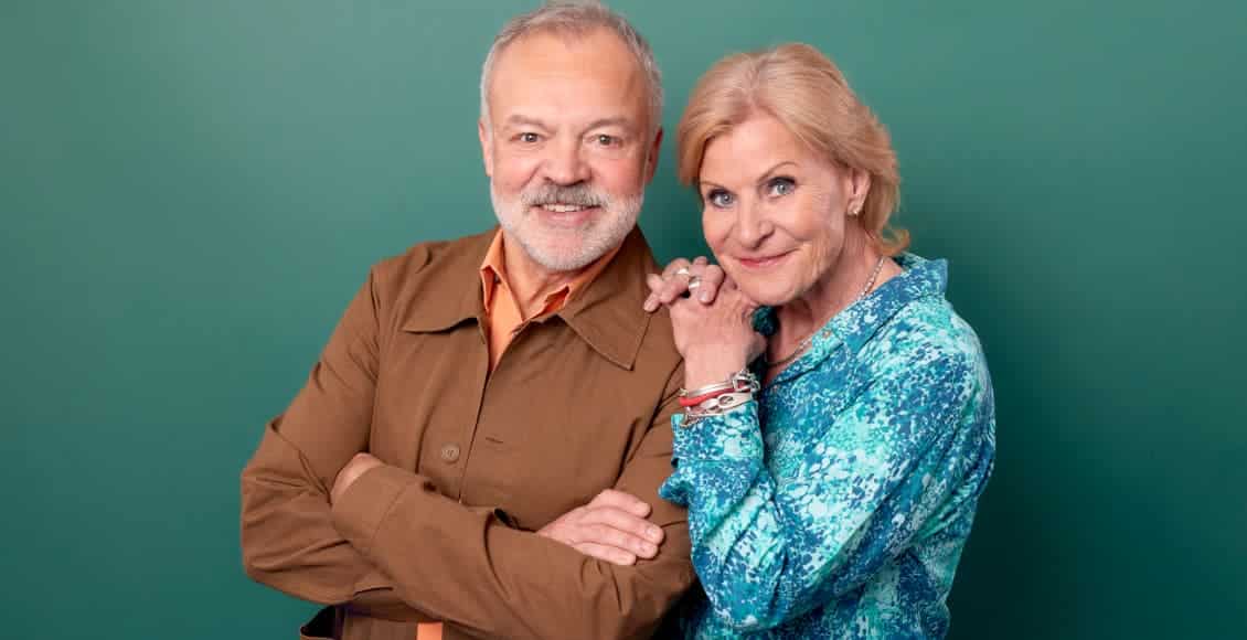 graham norton and maria mcerlane wanging on live