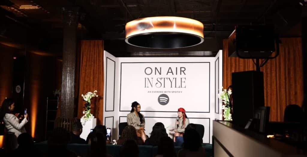 Spotify event highlights fashion creators moving into podcasts 1 spotify on air in style event