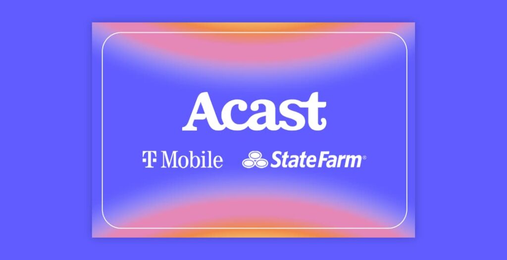 acast t-mobile and state farm logos