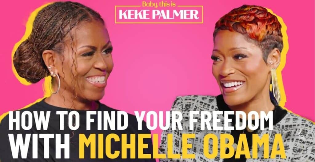 baby this is keke palmer with michelle obama