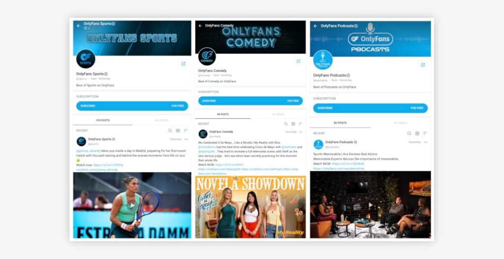 onlyfans podcast page